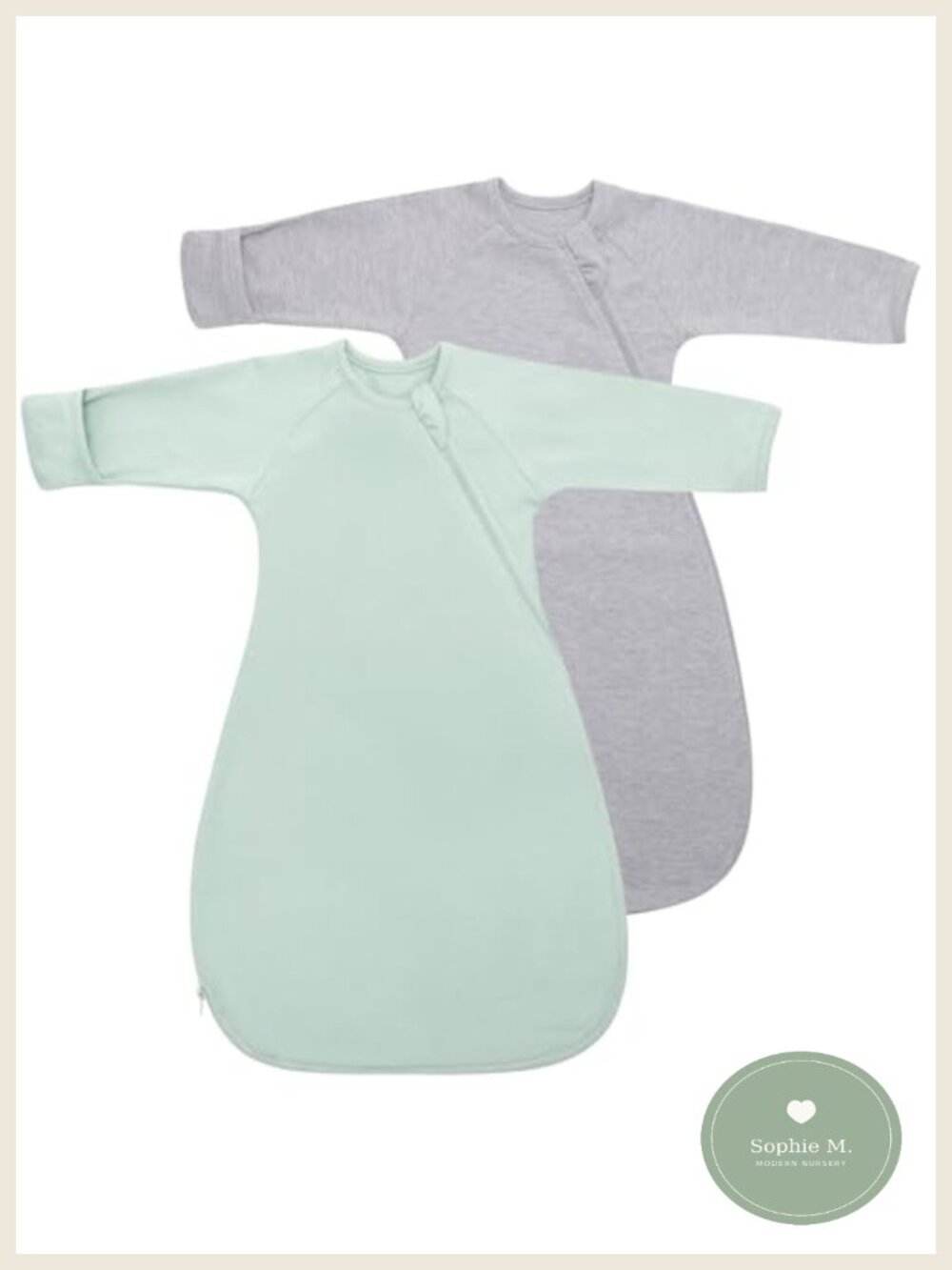 Organic Cotton Transitional Baby Swaddle Sleep Sack 2 Pack 0-3 Months